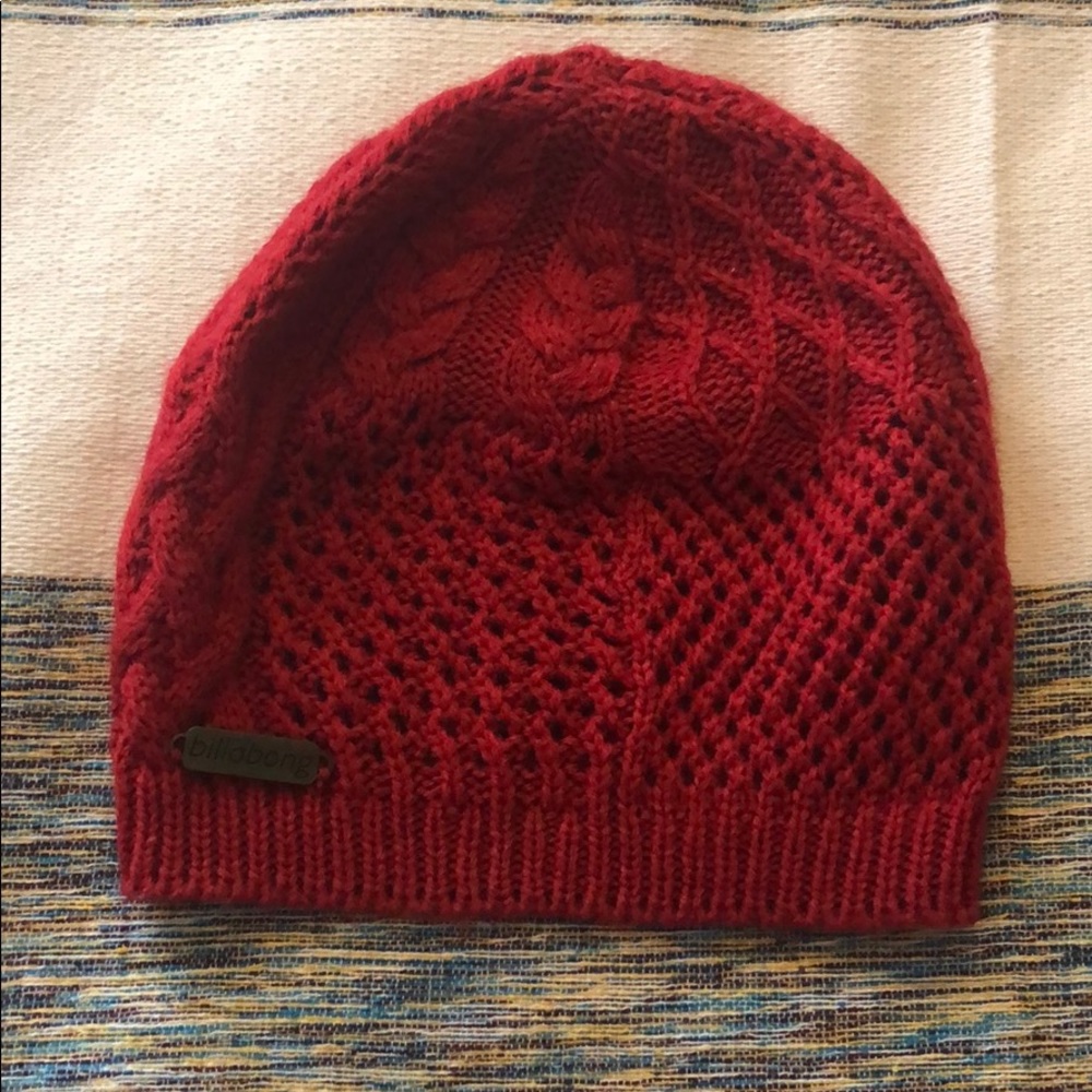 Red Billabong Beanie